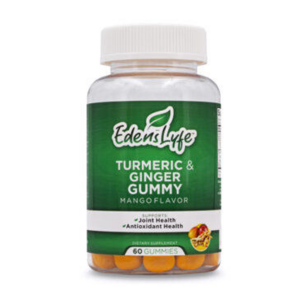 Turmeric and ginger gummies bottle