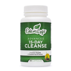 15-day cleanse supplement bottle
